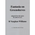 Image links to product page for Fantasia on Greensleeves for Treble Recorder and Piano