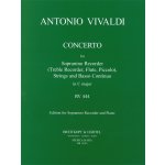 Image links to product page for Concerto in C major for Sopranino Recorder and Piano (or Treble), RV444