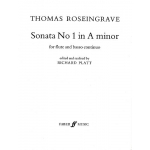 Image links to product page for Sonata No 1 in A minor for Flute and Basso Continuo