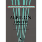 Image links to product page for Concerto in D minor for Alto/Baritone Saxophone and Piano, Op. 9 No. 2
