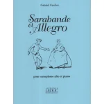 Image links to product page for Sarabande et Allegro for Alto Saxophone and Piano