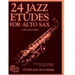 Image links to product page for 24 Jazz Etudes for Alto Sax (includes CD)