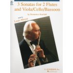 Image links to product page for 3 Sonatas (2 flutes/cello)