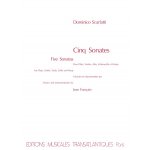 Image links to product page for Five Sonatas for Flute, Violin, Viola, Cello and Harp