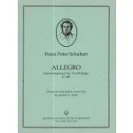 Image links to product page for Allegro from Symphony No. 5 in Bb major for Flute Quartet or Flute Choir, D. 485