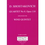 Image links to product page for String Quartet No 8 Arranged for Wind Quintet, Op110