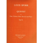 Image links to product page for Quintet for Flute, Clarinet, Horn, Bassoon and Piano, Op52