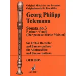 Image links to product page for Sonata No 3 in F minor for Flute and Continuo