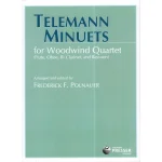 Image links to product page for Telemann Minuets for Woodwind Quartet