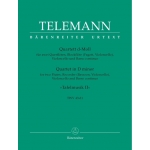 Image links to product page for Quartet in D minor: Tafelmusik 2 for Three Flutes and Continuo