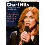 Image links to product page for Audition Songs for Female Singers: 5 Chart Hits (includes CD)