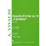 Image links to product page for Flute Concerto in D "Il Gardellino", RV428, Op10/3