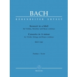 Image links to product page for Concerto in A minor for Violin and Piano, BWV1041
