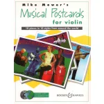 Image links to product page for Musical Postcards for Violin (includes CD)