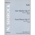 Image links to product page for 4 Pieces for Violin & Piano, Op17 