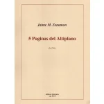 Image links to product page for 5 Palginas del Altiplano for Solo Flute