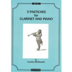 Image links to product page for Three Pastiches for Clarinet and Piano