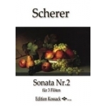Image links to product page for Sonata No 2 for Three Flutes