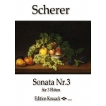Image links to product page for Sonata No 3 for Three Flutes