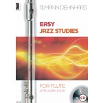 Image links to product page for Easy Jazz Studies for Flute (includes CD)