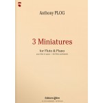 Image links to product page for Three Miniatures for Flute and Piano