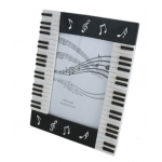 Image links to product page for Rectangular Keyboard/Musical Note Photo Frame