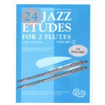Image links to product page for 24 Jazz Etudes for Two Flutes, Vol 1 (includes CD)