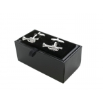 Image links to product page for Silver-plated Trumpet Cufflinks
