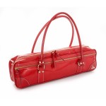 Image links to product page for Fluterscooter Designer Flute Handbag (Red Patent Leather)