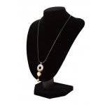 Image links to product page for Ellen Burr Sterling Silver Open Hole Key Pendant with Champagne Pearl and Cubic Zirconia