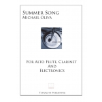Image links to product page for Summer Song for Alto Flute, Clarinet and Electronics (includes Online Audio)