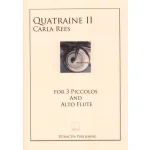 Image links to product page for Quatraine II for Three Piccolos and Alto Flute 