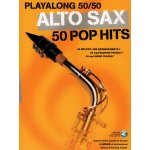 Image links to product page for Playalong 50/50 Alto Sax: 50 Pop Hits (includes Online Audio)