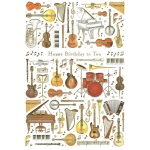 Image links to product page for Musical Instruments Greetings Card
