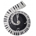 Image links to product page for Piano Scroll Wall Clock