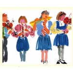 Image links to product page for Mary Woodin School Concert Greetings Card