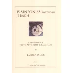 Image links to product page for 15 Sinfonias for Flute, Alto Flute and Bass Flute, BWV787-801