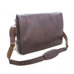 Image links to product page for Principal Leather Flute Messenger Bag, Brown