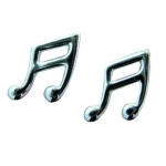 Image links to product page for Music Gifts Sterling Silver Semi-Quaver Stud Earrings