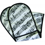 Image links to product page for Musical Themed Oven Gloves - Black and White Manuscript