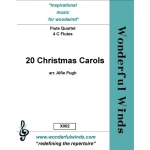 Image links to product page for 20 Christmas Carols for Flute Quartet