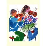 Image links to product page for Mary Woodin String Duet Greetings Card