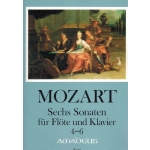 Image links to product page for Six Sonatas Numbers 4-6 for flute and piano, K378 K379 K380