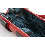 Image links to product page for Wiseman Leather Flute and Piccolo Case, Red Croc with Blue and Red Lining