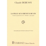 Image links to product page for La Fille aux Cheveaux de lin [Clarinet and Piano]
