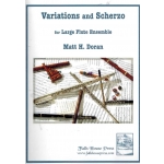Image links to product page for Variations and Scherzo for Large Flute Ensemble
