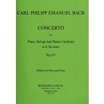 Image links to product page for Flute Concerto in Bb major, Wq167