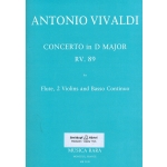 Image links to product page for Concerto in D major (Flute, 2 violins & basso), RV89