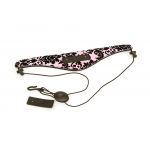 Image links to product page for Beaumont BS-PiL Designer Clarinet/Oboe Neck Strap, Pink Lace