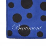 Image links to product page for Beaumont Microfibre Polishing Cloth - Blue Polka Dot Print